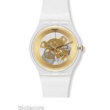 Swatch Suok106 Gilt Ghost Clear Watch