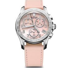Swiss Army Victorinox 241419 Womens Chrono Classic Pink Pearl Watch