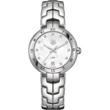 Tag Heuer Women's Link Mother Of Pearl & Diamonds Dial Watch WAT1315.BA0956