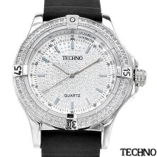 Techno wa006742 Brand New Diamond Quartz Watch