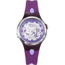 Tekday Children's Purple Plastic Stars Watch