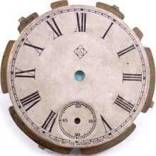The Ansonia Clock Co. Pocket Dollar Watch Dial Only For Parts