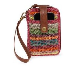 The Sak Classic Crochet Smartphone Wristlet Gypsy Stripe