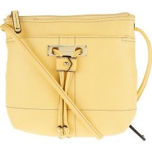 Tignanello Pebble Leather Crossbody with Drawstring - Sunrise - One Size