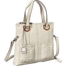 Tignanello Point of Interest Foldover Crossbody Bone