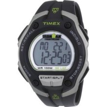 Timex Men's T5K412 Ironman Traditional 30-Lap Mega Black/Silver-Tone Case WATCH