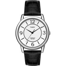 Timex T2N687 Ladies Indiglo UPTOWN CHIC Silver Black Watch