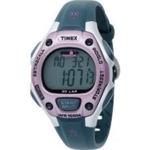 Timex Women's 30-lap Triathlon Chronograph Sport Resin Band Light Watch Indiglo