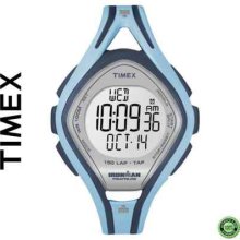 Timex Women's Ironman Sleek 150-lap Watch, Indiglo, Tap Screen, Alarm, T5k288