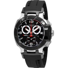 Tissot Men's 'T-Race Quartz' Black Dial Chronograph Watch