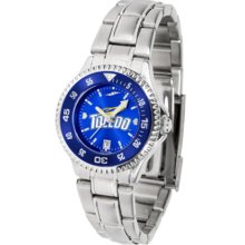 Toledo Rockets Competitor AnoChrome Ladies Watch with Steel Band and Colored Bezel