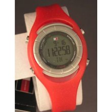 Tommy Hilfiger Unisex 1700072 Red Watch Digital Alarm Chronograph