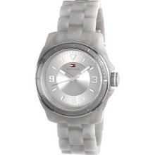 Tommy Hilfiger Women 1781199 Acrylic Grey Band Round Dial Watch