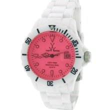 Toy Watch Only Time Fluo Mood Pink White Dial Ladies Watch Fl01whpk