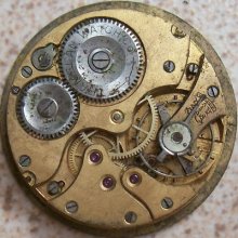Tramelan Watch Co.pocket Watch Movement & Dial 41 Mm Spring Missing To Restore