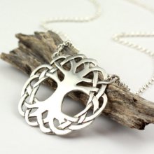 Tree of Life Celtic Knot Pendant Sterling Silver