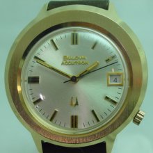 Unused Vintage 1970â€™s Bulova Accutron Date Gp Menâ€™s Watch