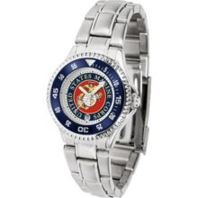 US Marines Competitor Ladies Watch with Steel Band ...