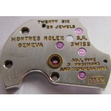 Used Rolex Watch Movement 1160 Automatic Upper Bridge Part 6809