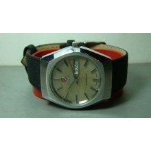 Used Vintage Rado Companion Automatic Day Date Swiss Mens 603 3189 Watch Antique