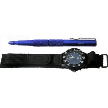Uzi Police Combo Tactical Pen and Watch Set