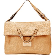 Valentino Khaki Embroidered Hobo Handle Satchel Handbag