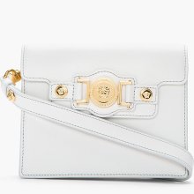 Versace Ivory White Leather St. Cervo Cross Body Bag