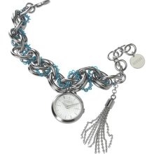 Versus Hummingbird Womens Stainless Steel Silver Dial Charm Brace ...