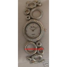 Vice Versa Crystal Silver Ladies Watch -