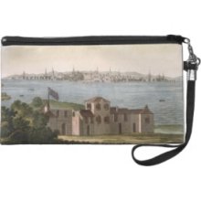 View of Boston, from 'Le Costume Ancien et Moderne Wristlet Purse