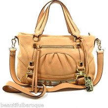 Vince Camuto Yasmin 2 Champagen Nude/tan Genuine Leather Satchel Handbag