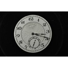 Vintage 12 Size Elgin Pocket Watch Movement Grade 384 Very Nice Dial