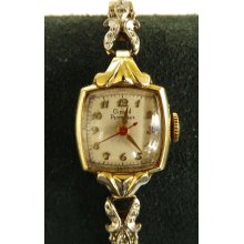 Vintage 1950's Girard Perregaux Swiss 10 K Gf Ladies Watch