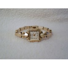 Vintage 1950's Guyora 17 Jewel Working Mechanical Girls Gold Filled Watch