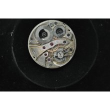 Vintage 38mm Gruen Open Face Pocket Watch Movement Grade 758