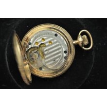 Vintage 6 Size York Standard Hunting Case Pocket Watch Running