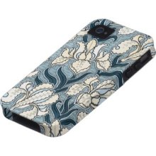 Vintage Art Nouveau Iris Flowers Floral Pattern Case For The Iphone 4