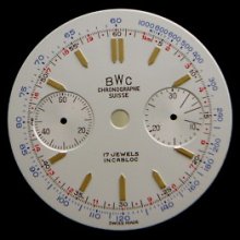 Vintage Bwc Chronographe Suisse Watch Dial Landeron