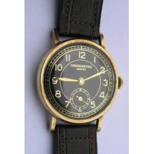 Vintage Chronometre Ancre Gold Men's Wrist Watch Swiss 1930's