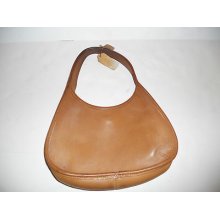 Vintage Coach Brown Leather Mini Ergo Hobo Handbag Purse 9027