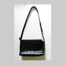 Vintage Coach Licorice Black Leather Cross Body Shoulder Bag Purse
