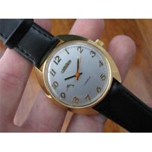Vintage Cornavin Ussr Cccp Manual Wind 17j Mens Wrist Watch-fresh Runs Large