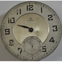 Vintage Election Pocket Movement 17 Jewels 7s W12