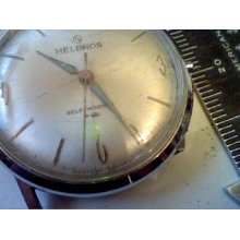 Vintage Helbros Automatic Watch Runs 4u2fix Case Crown