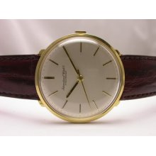 Vintage Iwc Schaffhausen 18k Yellow Gold Manual Wind Mens Watch