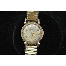 Vintage Mens Bulova Wristwatch Caliber 10ak Keeping Time