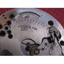 Vintage Movement Wristwatch Eta 1120 For Repair