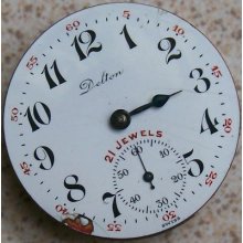 Vintage Pocket Watch Movement Langerdorf Chronometre 42,5 Mm. To Restore