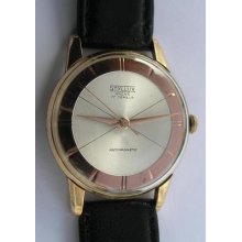 Vintage Styllux Ancre Gold Men's Wrist Watch Swiss Made 1950's