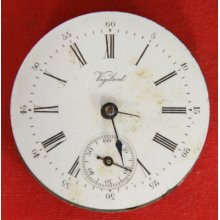 Vintage Vigilant 6 Size Pocket Watch Movement - H/c - 2 Fix